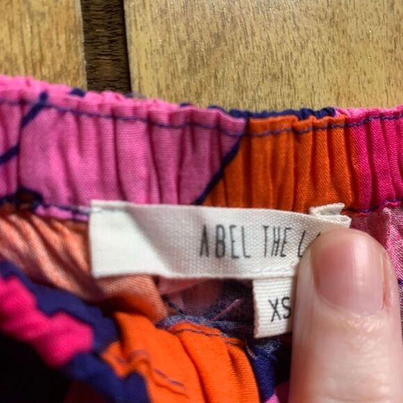 Abel The Label Ladies Multicolor Floral Rayon Sleeveless Crop Tank Top Size XS - Picture 4 of 9